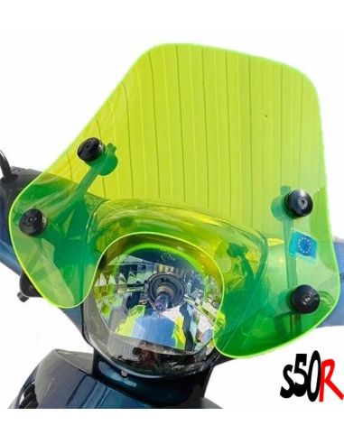 Bulle jaune fluo sport Piaggio Zip
