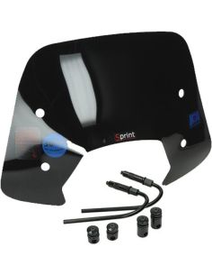 Bulle sport courte noir brillant Vespa sprint 2T et 4T