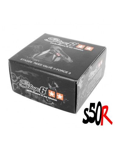 Boîte à clapet Stage6 V-Force 3 renforcé MBK Nitro Ovetto Yamaha Aerox Neo's - Scoot 50 racing