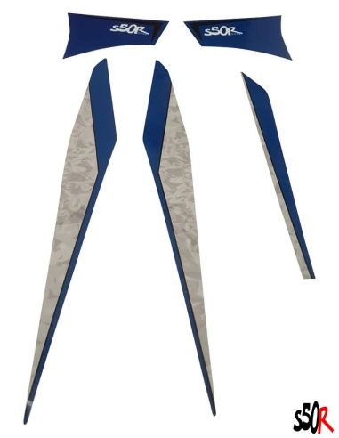Kit déco ZIP SP complet - Bleu foncé - Scoot 50 Racing
