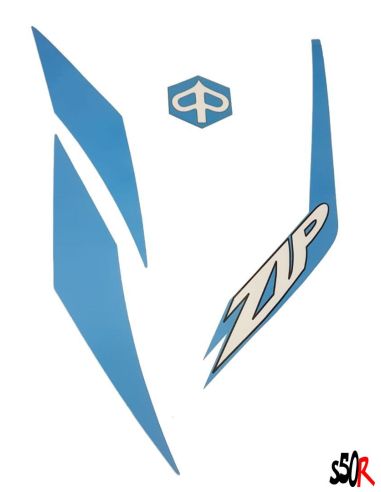 Kit déco ZIP SP complet - Bleu - Scoot 50 Racing