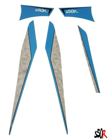 Kit déco ZIP SP complet - Bleu - Scoot 50 Racing