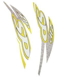 Kit déco ZIP SP complet - Jaune - Scoot 50 Racing