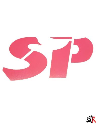 AUTOCOLLANT "SP" zip sp rose fluo