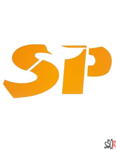 AUTOCOLLANT "SP" zip sp orange fluo