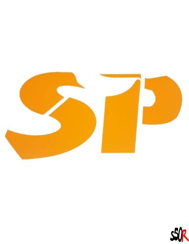 AUTOCOLLANT "SP" zip sp orange fluo