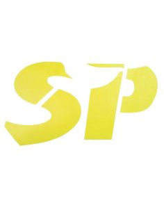AUTOCOLLANT "SP" zip sp jaune fluo