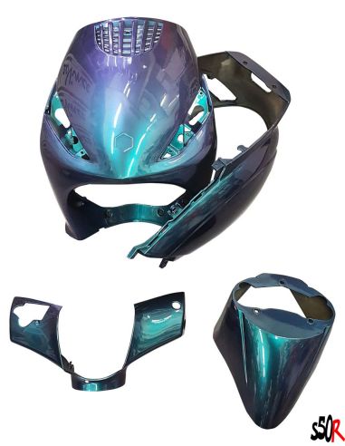Kit carénage Piaggio Zip 2t et 4t - bleu caméléon