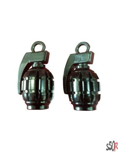 Bouchons de valve - Grenades - noir
