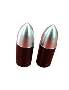 Bouchons de valve argent/noir