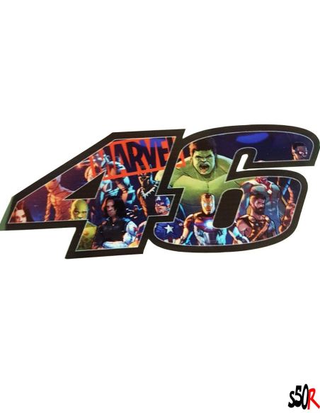 Autocollant 46 perso n°37 - Scoot 50 Racing