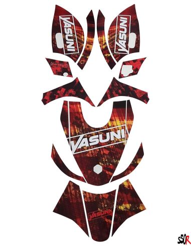 Kit déco Zip Origine n°14 - Scoot 50 Racing