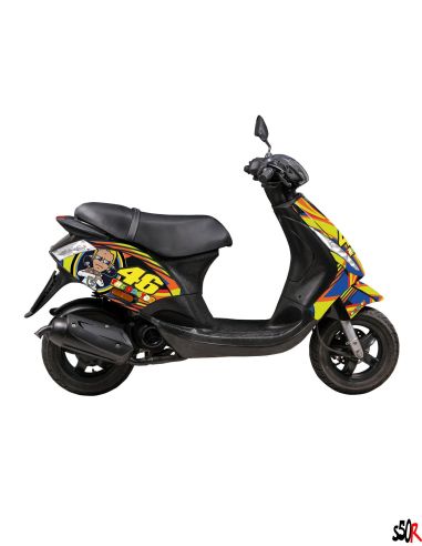 Kit déco Zip Origine n°8 - Scoot 50 Racing