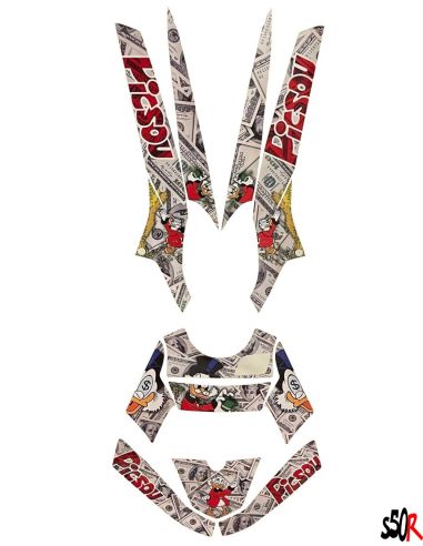 Kit déco MBK Booster n°34 - Scoot 50 Racing