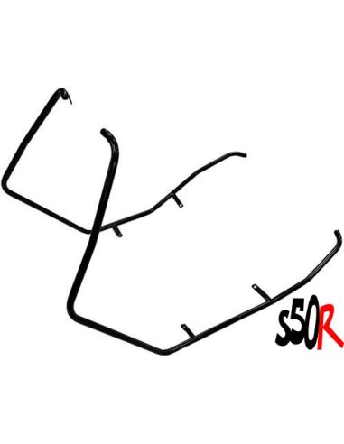 Crash bar piaggio zip 2T et 4T noir brillant - Scoot 50 Racing