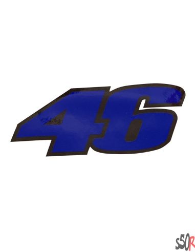 Autocollant 46 bleu marine - Scoot 50 Racing