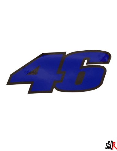 Autocollant 46 bleu marine - Scoot 50 Racing