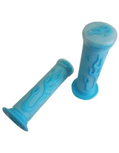 Poignée bleu fluo - Scoot 50 Racing