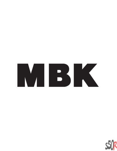 Autocollant MBK noir - large - Scoot 50 racing