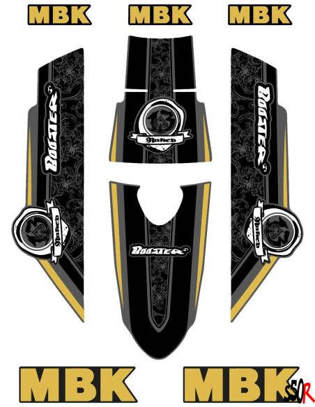 Kit déco MBK Booster naked type origine or - Scoot 50 Racing