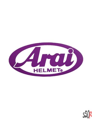 Autocollant ARAI violet - Scoot 50 racing