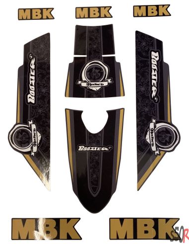 Kit déco MBK Booster naked type origine or - Scoot 50 Racing
