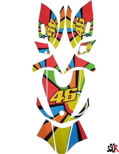 Kit déco Zip Origine n°18 - Scoot 50 Racing