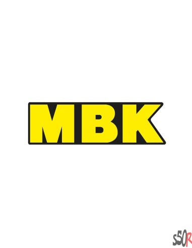 Autocollant MBK jaune - medium - Scoot 50 racing