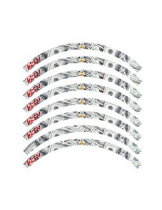Liseret de jante - 12 pouces - n°7 - Scoot 50 Racing