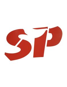 AUTOCOLLANT "SP" zip sp rouge - défaut couleur - Scoot 50 Racing