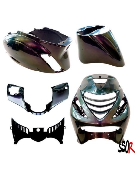 Kit carénage Piaggio Zip - Sp - cameleon vert violet