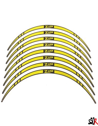 Liseret de jante zip - pointe - 10 pouces - n°4 - Scoot 50 Racing