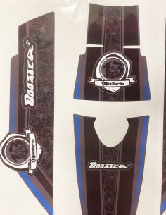 Kit déco MBK Booster naked type origine bleu/gris - défaut couleur - Scoot 50 Racing 2