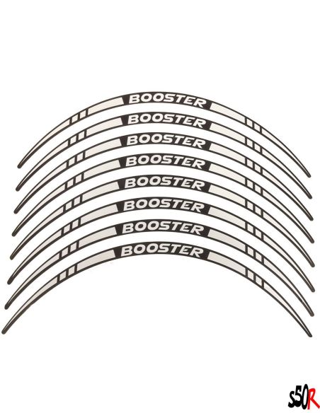 Liseret de jante Booster - pointe - 12 pouces - n°3 - Scoot 50 racing