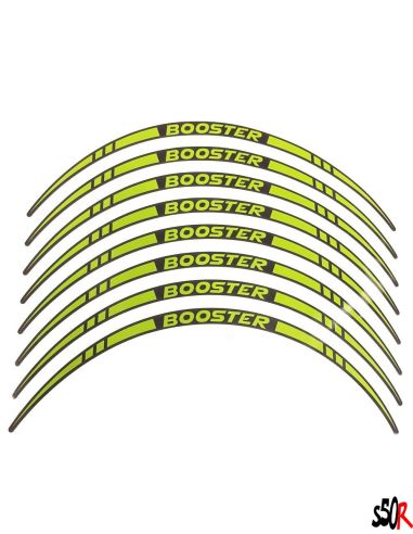 Liseret de jante Booster - pointe - 12 pouces - n°4 - Scoot 50 racing