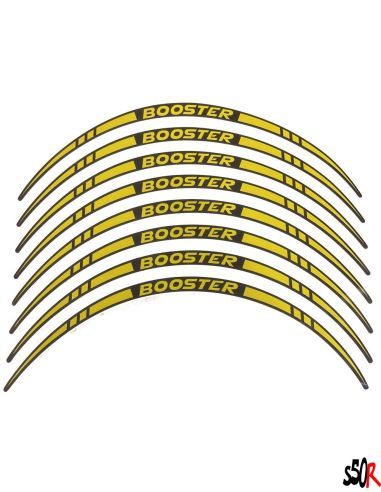 Liseret de jante Booster - pointe - 12 pouces - n°6 - Scoot 50 racing