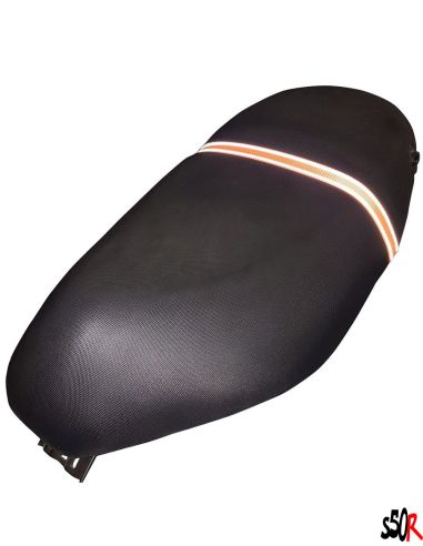 Bandeau fluorescent pour selle scooter - orange - Scoot 50 Racing