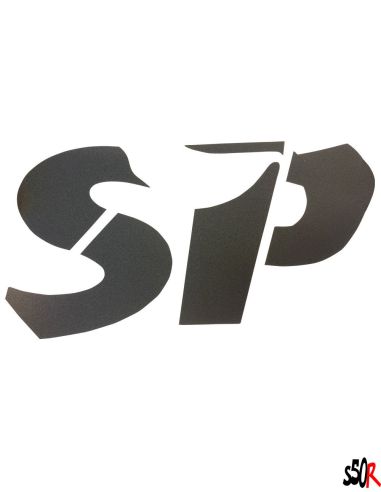 AUTOCOLLANT "SP" zip sp noir2 - Scoot 50 Racing