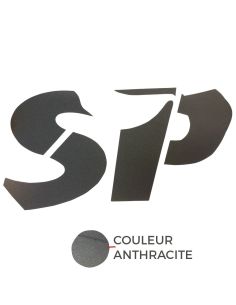 AUTOCOLLANT "SP" zip sp noir2 - Scoot 50 Racing 2