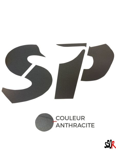 AUTOCOLLANT "SP" zip sp Anthracite - Scoot 50 Racing