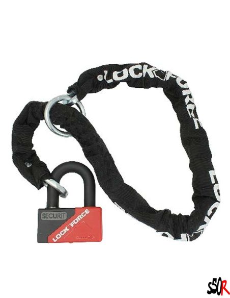 Chaîne antivol avec mini U Lock force SRA - Scoot 50 Racing