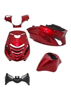 Kit carénage Piaggio Zip - Sp evo - rouge bordeaux - Scoot 50 Racing