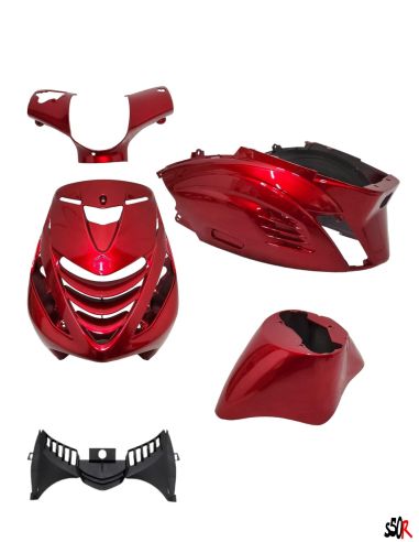 Kit carénage Piaggio Zip - Sp evo - rouge bordeaux - Scoot 50 Racing