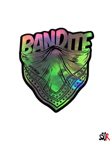 Autocollant Bandite holographique - Scoot 50 Racing