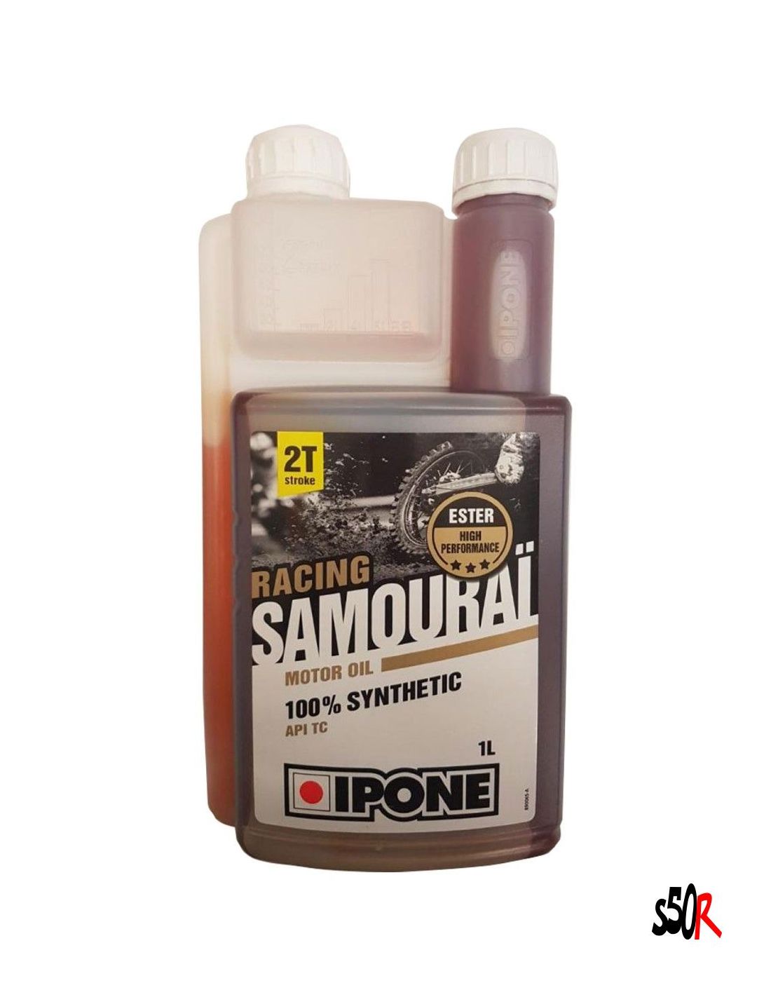 Huile moteur Ipone 2T Samouraï 100% synthese 1L