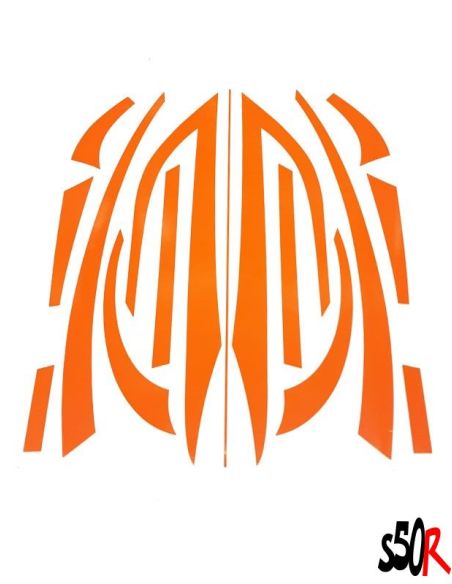 Kit déco ZIP - orange - Scoot 50 Racing