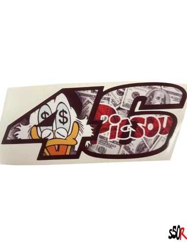 Autocollant 46 perso n°45 - défaut couleur - Scoot 50 Racing