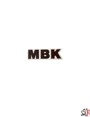Autocollant MBK noir - small - Scoot 50 Racing