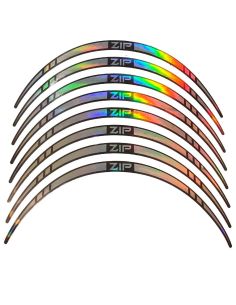 Liseret de jante Zip - pointe - 10 pouces - holographique- Scoot 50 Racing