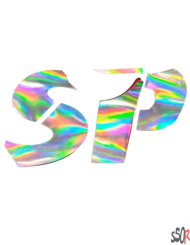 Autocollant "SP" Zip SP holographique - Scoot 50 Racing